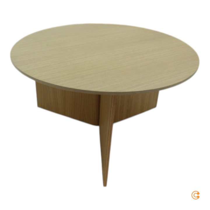 Hay Slit Table Round Xl Tisch Couchtisch Sofatisch ø 65 X H 35,5 Cm Eiche Natur B-Ware
