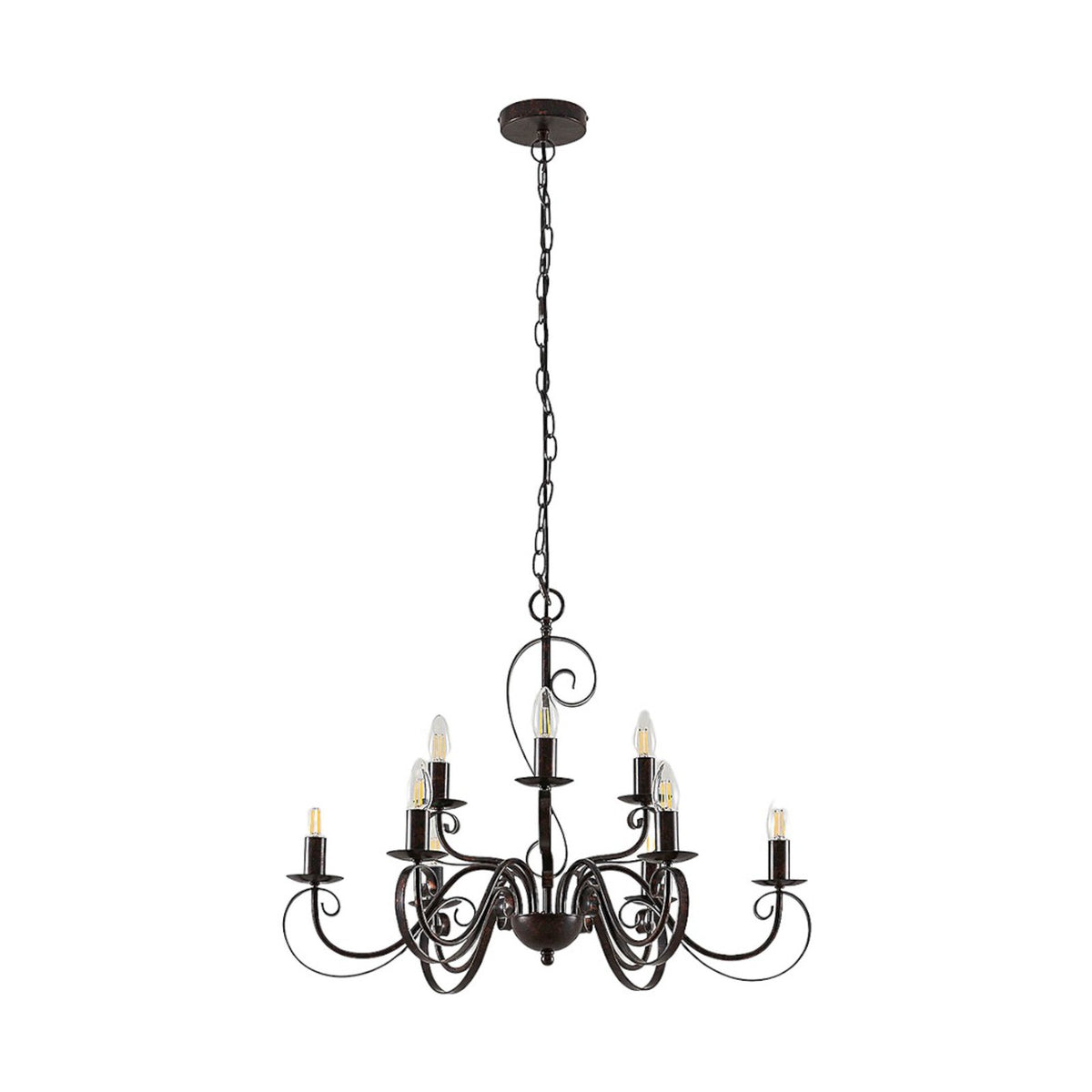 Lindby Landhaus-Kronleuchter Caleb Hängeleuchte Deckenlampe Pendelleuchte E14 - 4251096509991