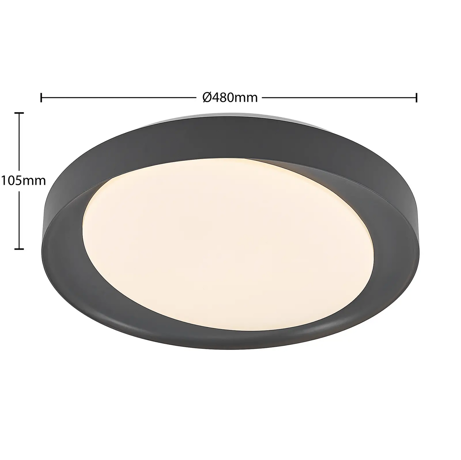 Plafonnier LED Lindby Alyano, lampe, applique murale, RGB CCT à intensité variable, 514 (produit de seconde main)