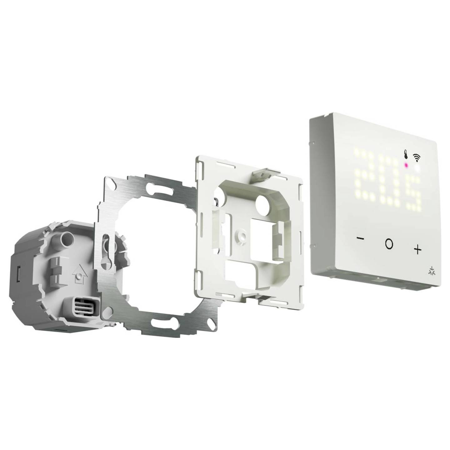 B-Ware Eberle Raumthermostat Unterputz Heizen/Kühlen 3800 U Ral9010 G 55 1 St