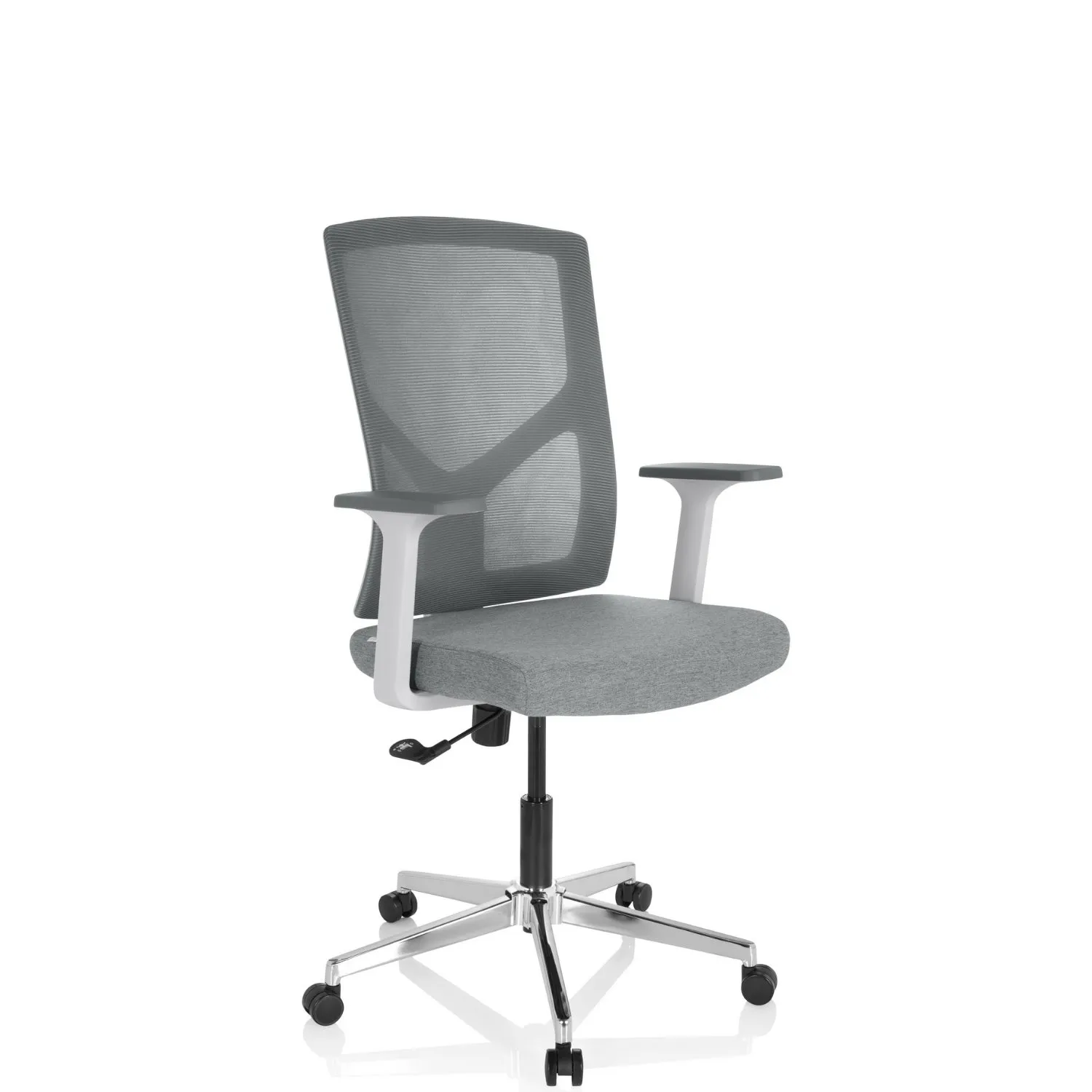 B-Ware Hjh Office Bürostuhl Drehstuhl Breton Base W Schreibtischstuhl Stuhl Grau