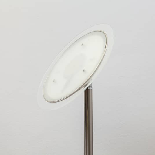 Malea LED-Deckenfluter Deckenlampe Deckenleuchte Lampe Leuchte Lesearm nickel
