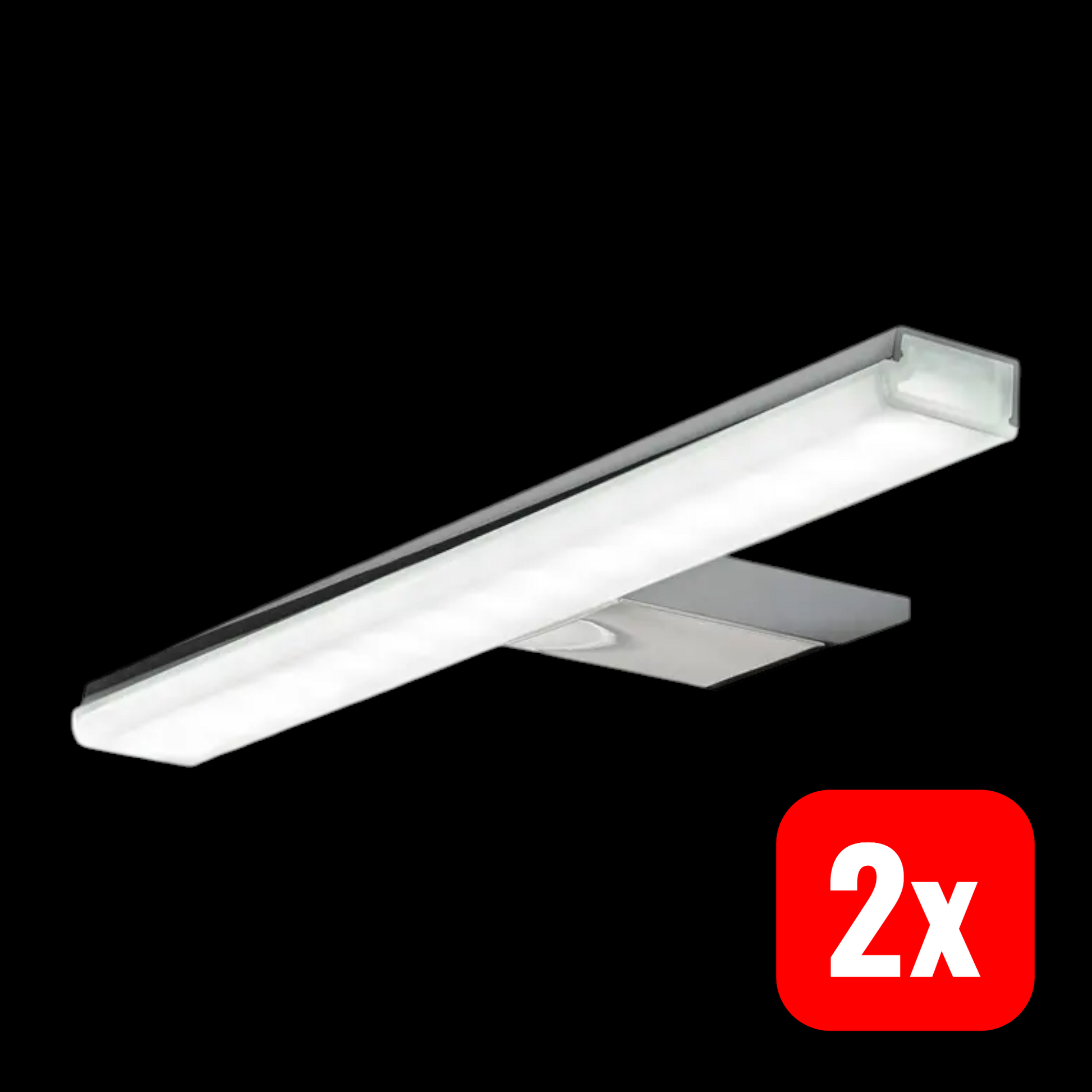 Ebir Spiegelleuchte Licht LED chrom Pandora Badezimmerleuchte 20,8 cm 2 STÜCK - 8435324902778