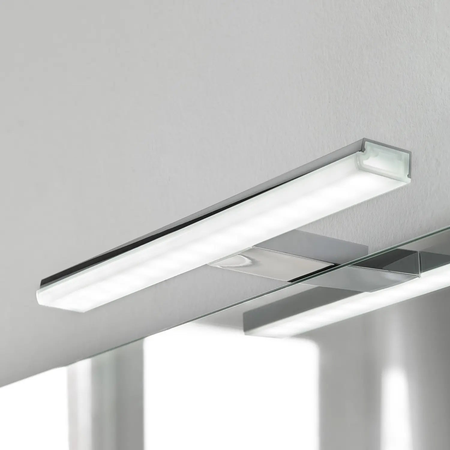 B-Ware Ebir Spiegelleuchte Licht Led Chrom Pandora Badezimmerleuchte Breite 20 8 Cm - 8435324902778