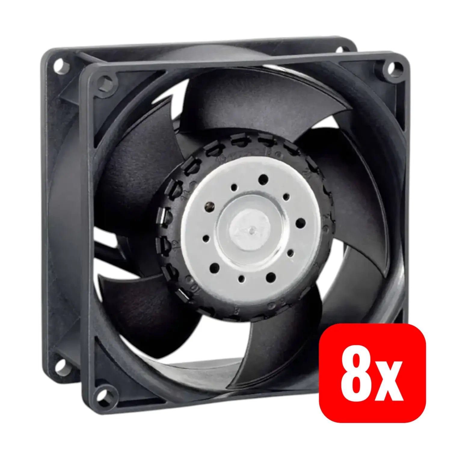 B-Ware Ebm Papst Axiallüfter Ventilator Dc Schwarz Kunststoff Langlebiges Lager 8 Stück - 2050005920610