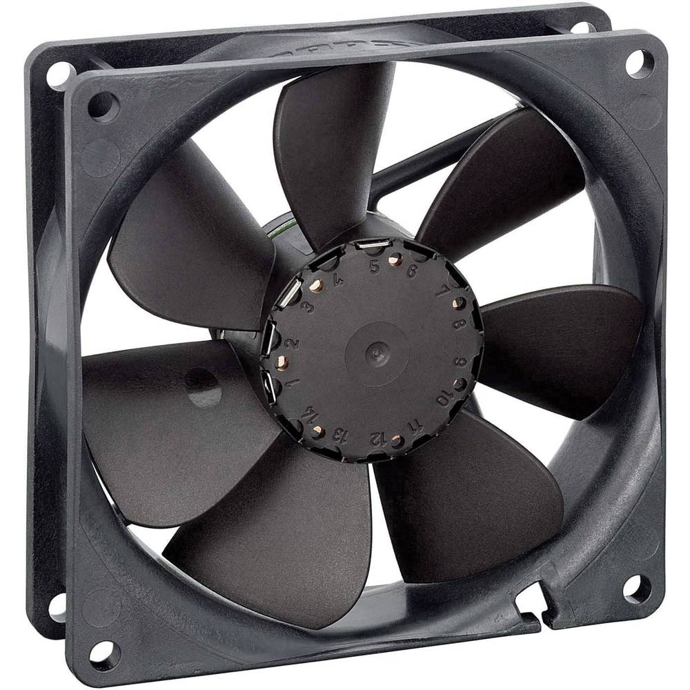 B-Ware Ebm Papst 3412 Ng Axiallüfter 12 V/Dc 82 M³/H 25.4 X 92 X 92 Mm Lüfter Gebläse