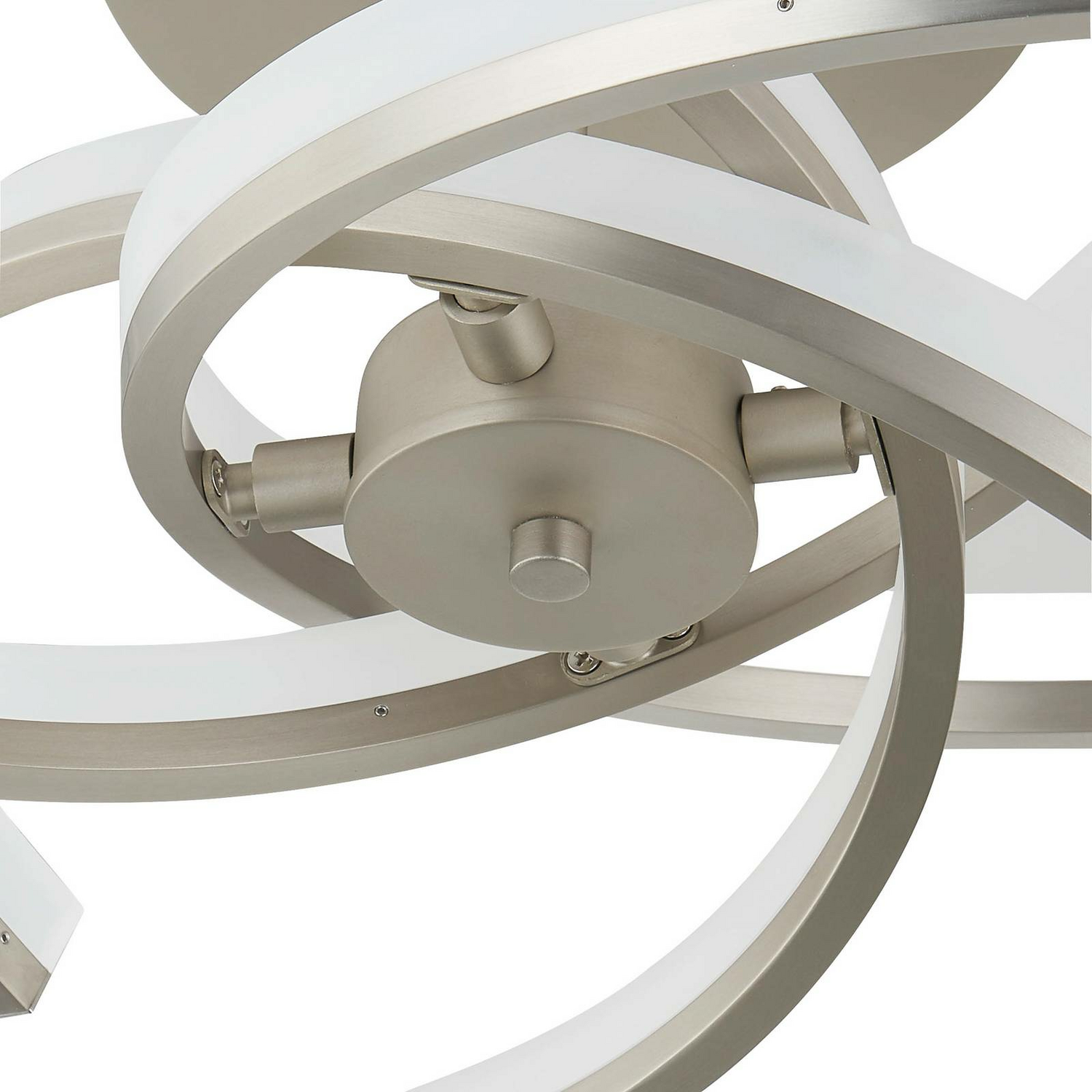 B-Ware Lindby Divalis Led Deckenlampe Deckenleuchte Deckenlicht Leuchte Stepdim Nickel