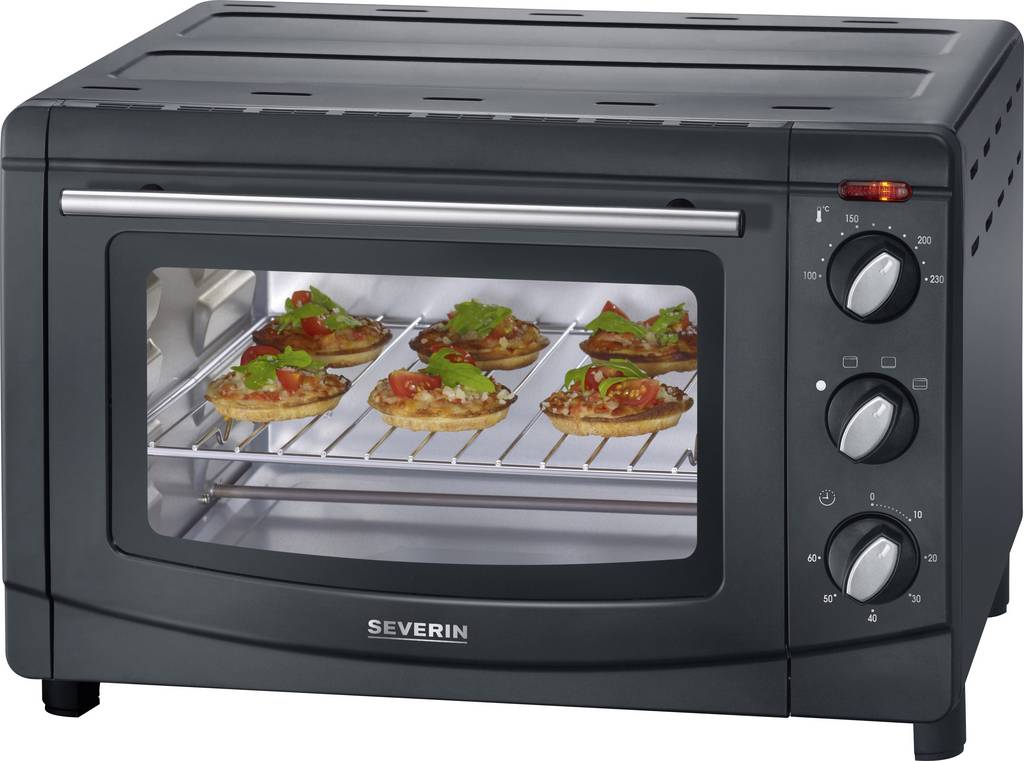 Severin TO 2067 Minibackofen manuelle Temperatureinstellung Timerfunktion 20 L - 4008146034954