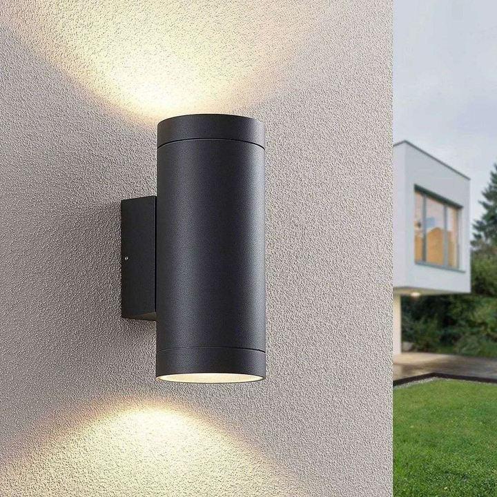 Lucande Thomke Außenwandleuchte Wandleuchte Außenleuchte Lampe E27 2flammig Ip65 B-Ware