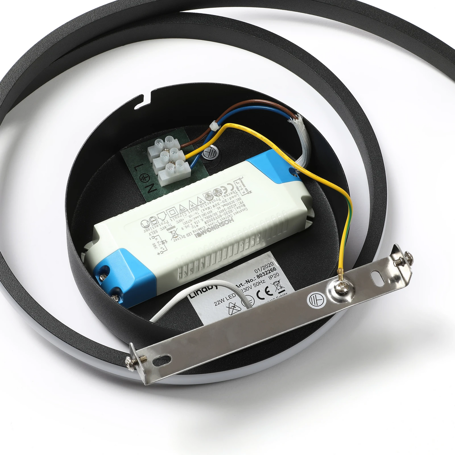 Lindby Kyron Led Deckenlampe Hängelampe Lampe Leuchten Licht 22 W Schwarz Matt B-Ware - 4251096575064