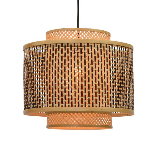 B-Ware Good & Mojo Bhutan Hängeleuchte Deckenlampe Pendelleuchte E27 Aus Bambus ø 40 Cm