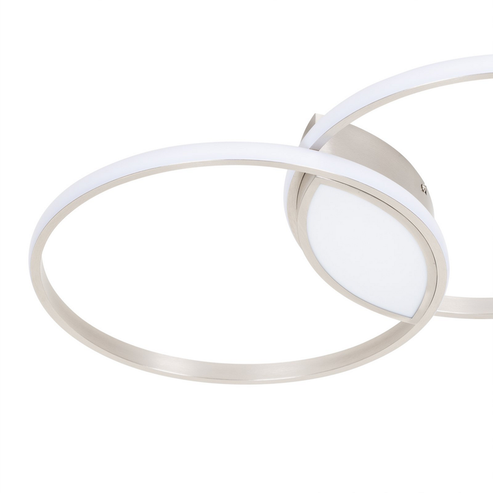 Lindby Valerna LED-Deckenlampe Hängeleuchte Lampe Leuchte 31W stepdim nickel