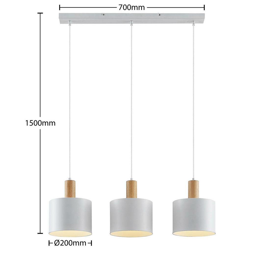 Lindby Kadir Hängeleuchte Pendelleuchte Hängelampe Lampe Leuchte 3-flmg Licht