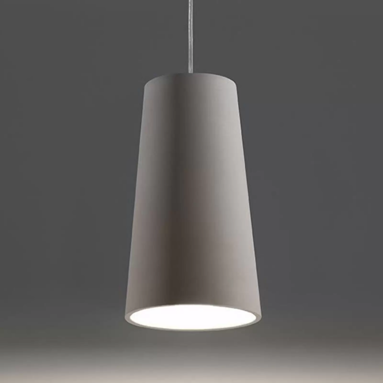 B-Ware Pendelleuchte Nalu Mit Schirm Aus Keramik Pendellampe Lampe Leuchte Spot Licht