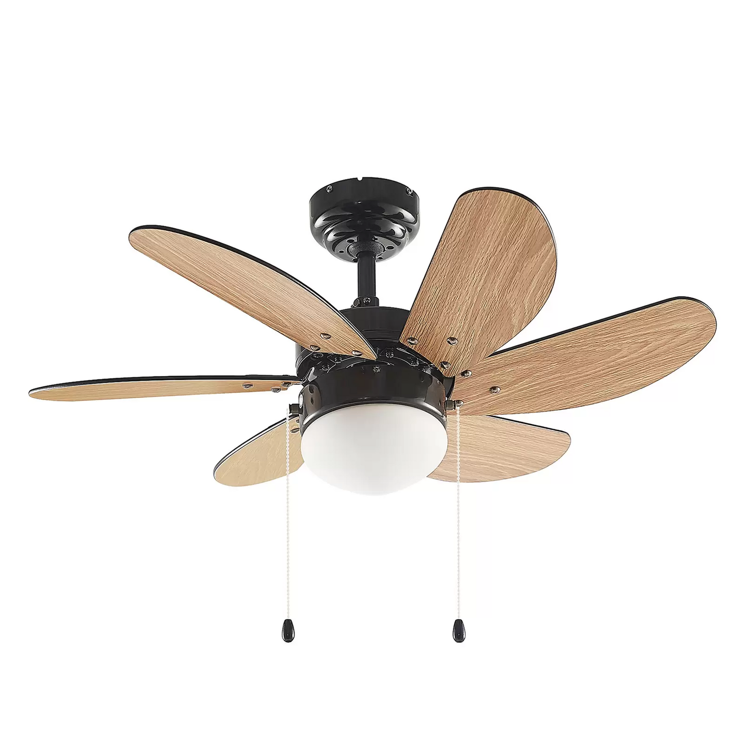 B-Ware Lindby Deckenventilator Mit Licht Minja Schwarz Leise 78 Cm Ventilator Lampe Led