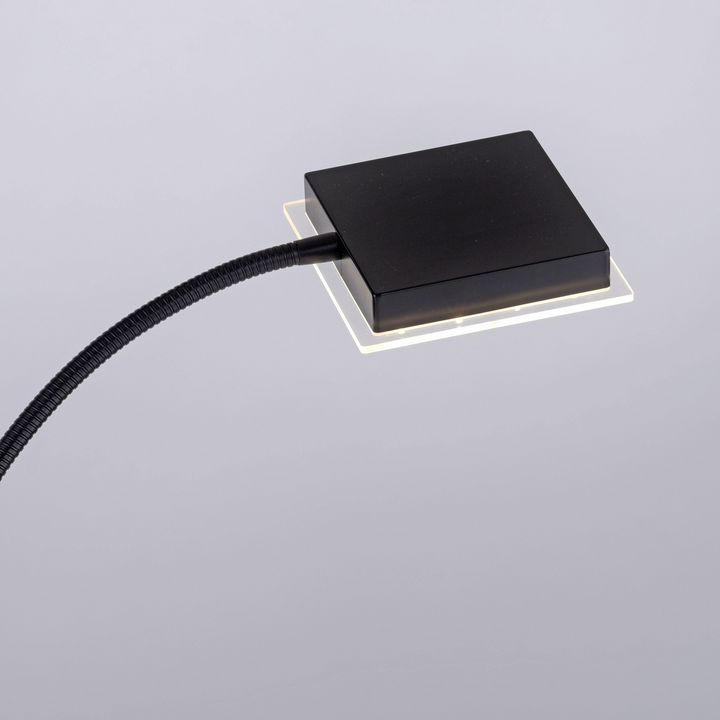 Leuchten Direkt LED-Stehleuchte Hans Stehlampe Leuchte Leselampe eckig schwarz