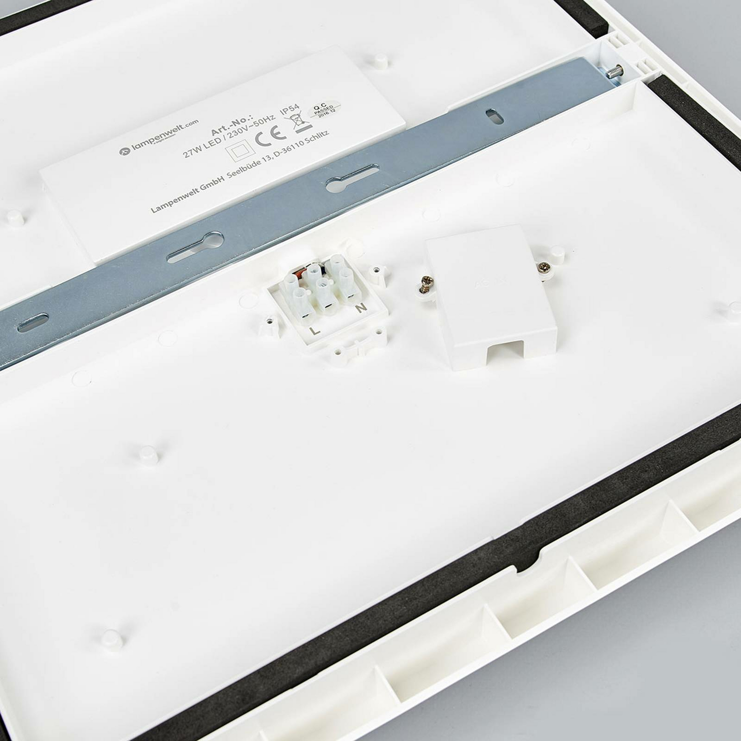 B-Ware Arcchio Deckenleuchte Deckenlampe Led Weiß Augustin Ip54 Polycarbonat 40x40531