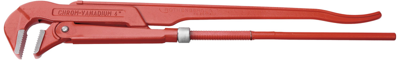 Rothenberger Eckrohrzange Rohrzange 90 Grad Rot 4 Zoll Ganzstahl Chrom Vanadium B-Ware - 4004625701140