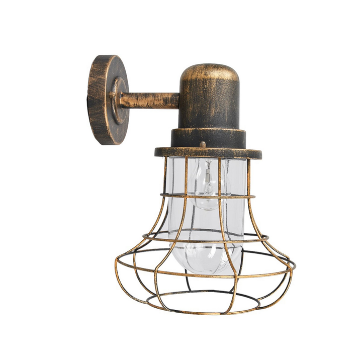 Eco Light Außenwandleuchte Wandlampe Bird Ip44 Braun Transparent Aluminium Glas  B-Ware - 4250294313034