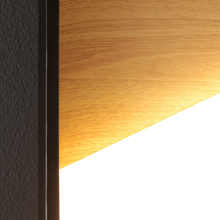 Eco Light Led Wandleuchte Lampe Licht Vista Holz Hell Schwarz Dimmbar 30x30 Cm B-Ware - 4250294321299