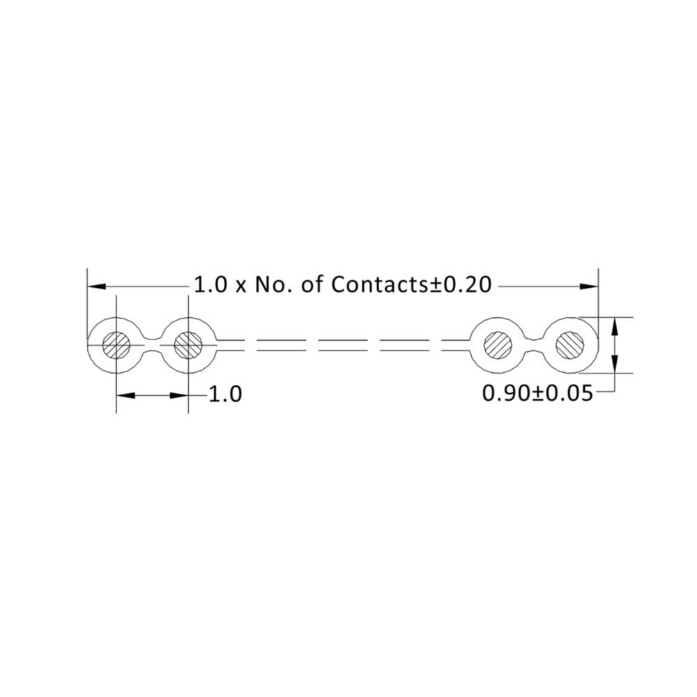 Econ Connect Flachbandkabel Flachleitung 28 Awg26 Rm1 1mm 26x0.08mm² 30.5 M B-Ware - 4039289005235