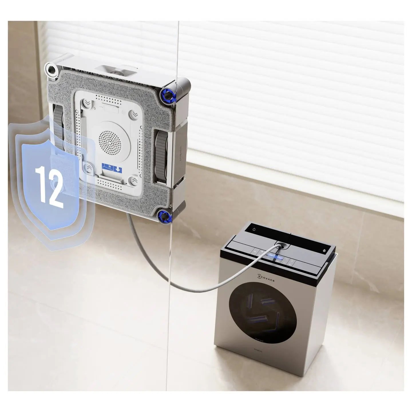 B-Ware Ecovacs Fensterputzroboter Fensterreiniger Winbot W3 Omni Weiß App Gesteuert - 6970135038725