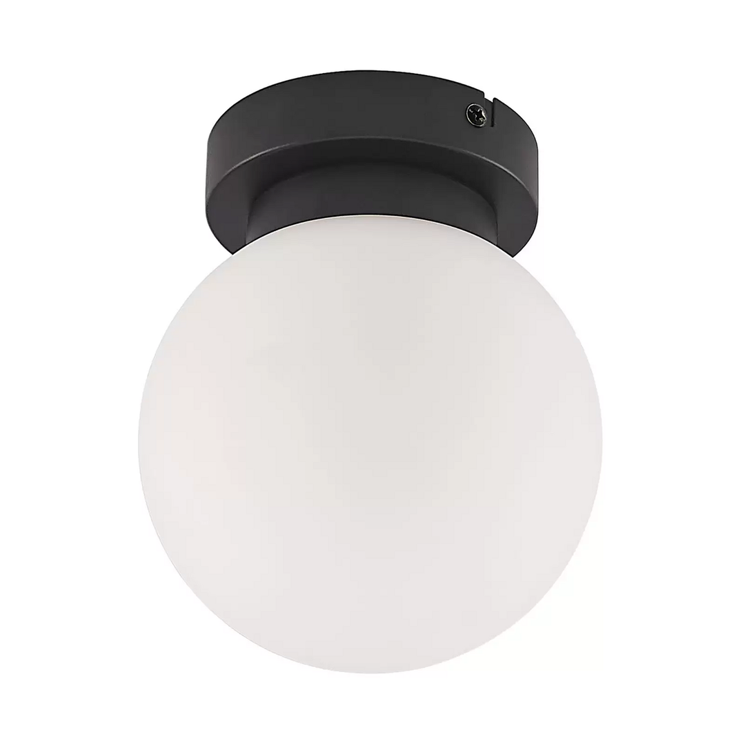 Lindby Tavino Deckenleuchte Deckenlampe Deckenlicht Leuchte Kugelschirm Schwarz B-Ware