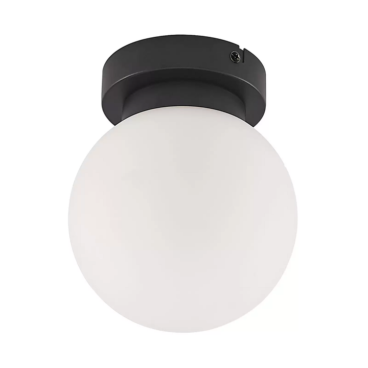Lindby Tavino Deckenleuchte Deckenlampe Deckenlicht Leuchte Kugelschirm Schwarz B-Ware