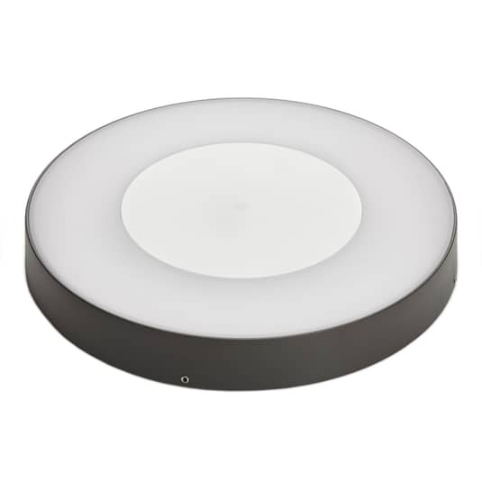 Lucande Deckenleuchte Außenlampe LED Sensorleuchte Sora rund weiß dunkelgrau IP5 - 4251096555851