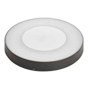 B-Ware Lucande Deckenleuchte Außenlampe LED Sensorleuchte Sora rund weiß dunkelgrau IP5