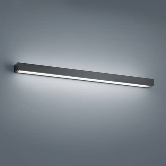 Applique murale LED Helestra Theia, lampe murale, éclairage miroir, noir, 90 cm 