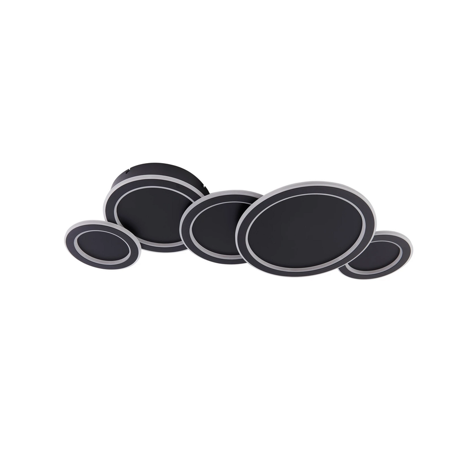 Lucande Led Deckenleuchte Diala Schwarz Metall 96 Cm Deckenlampe Lampe Leuchte B-Ware - 4251911791624