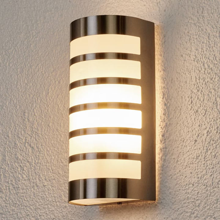 Lindby Edelstahl Außenwandleuchte Alvin Wandleuchte Wandlampe Leuchte 2 Stück B-Ware - 4251096505078