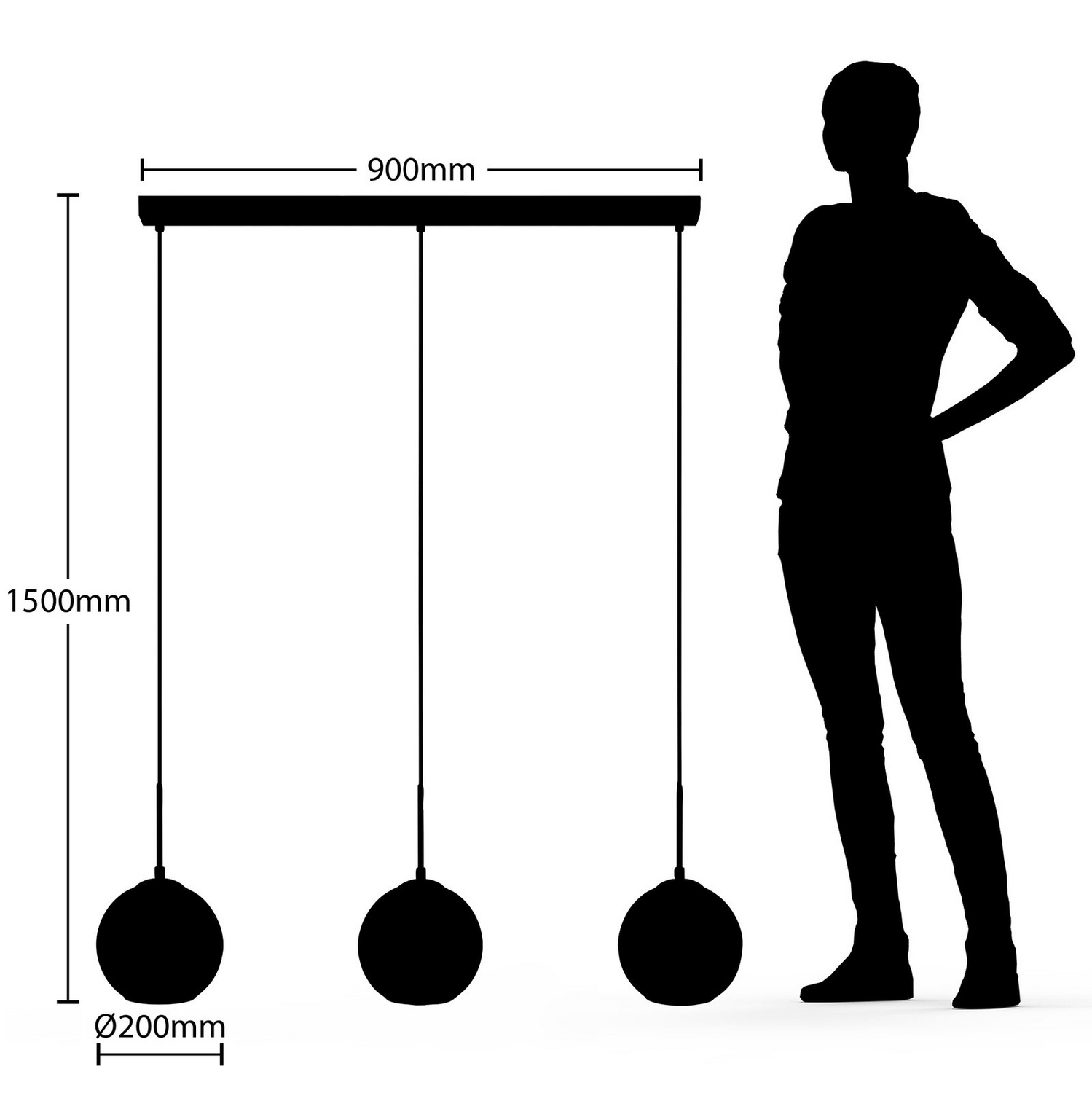 Lindby Hiwana Hängeleuchte Deckenlampe Pendelleuchte Lampe Leuchte E27 Rauchg413 B-Ware - 4251096598261
