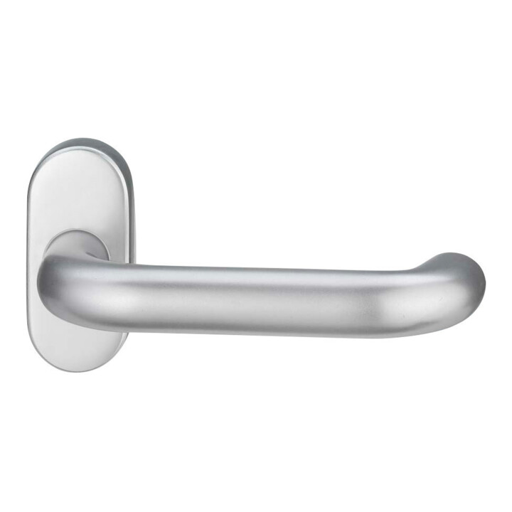 B-Ware Edi Profiltürdrücker Drückerlochteil Türbeschlag Est Oval Edelstahl 1103 2033 - 4006632219281