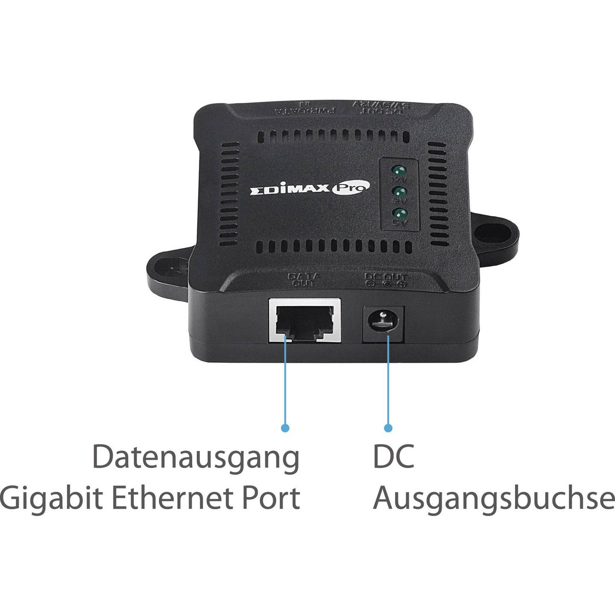 Edimax Splitter Verteiler GP-101ST Gigabit PoE Netzwerk Stromversorgung - 4717964701374