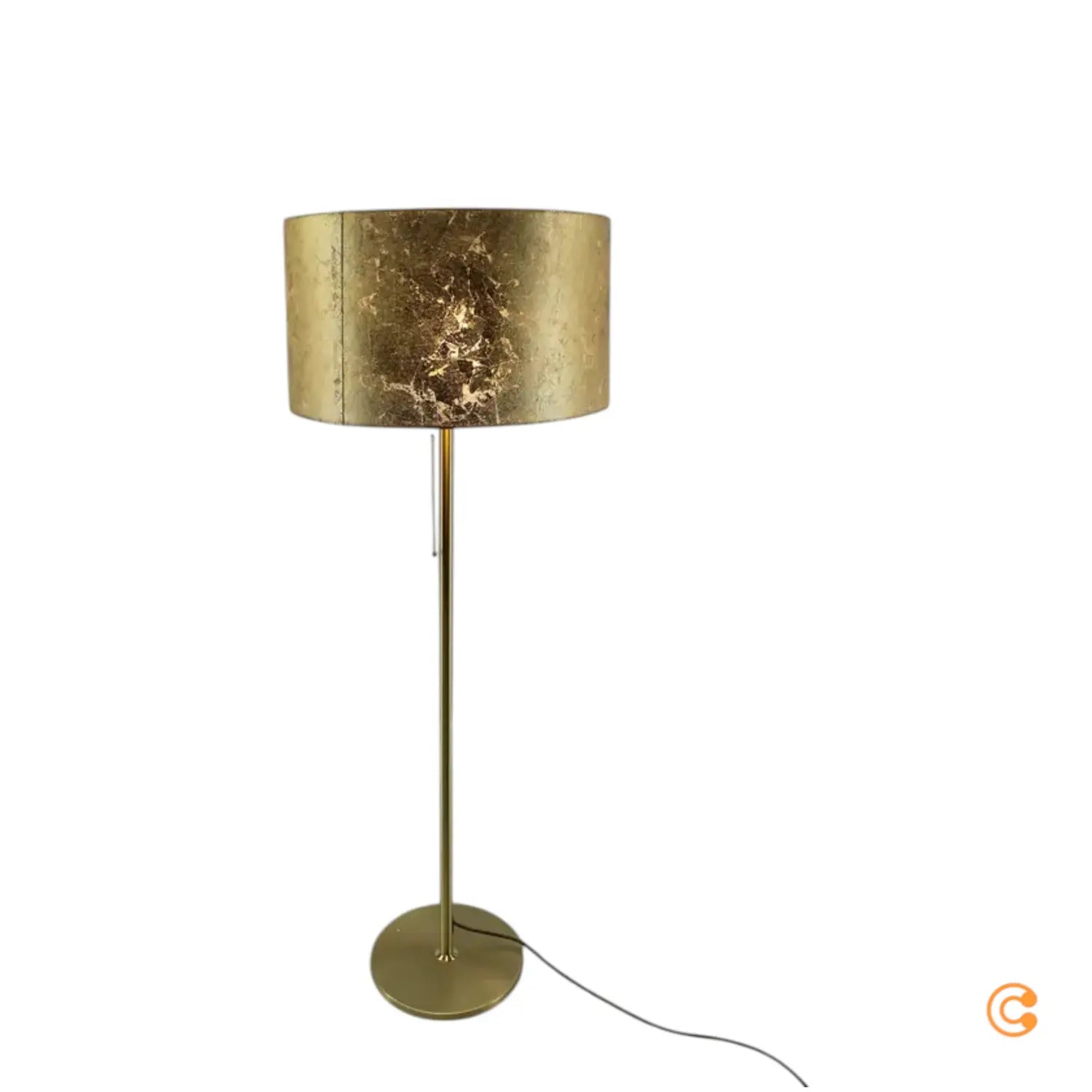 B-Ware Hufnagel Edle Stehleuchte Loop Blattgoldbezug Stehlampe Leuchte Siehe Text/Foto - 4011868916026