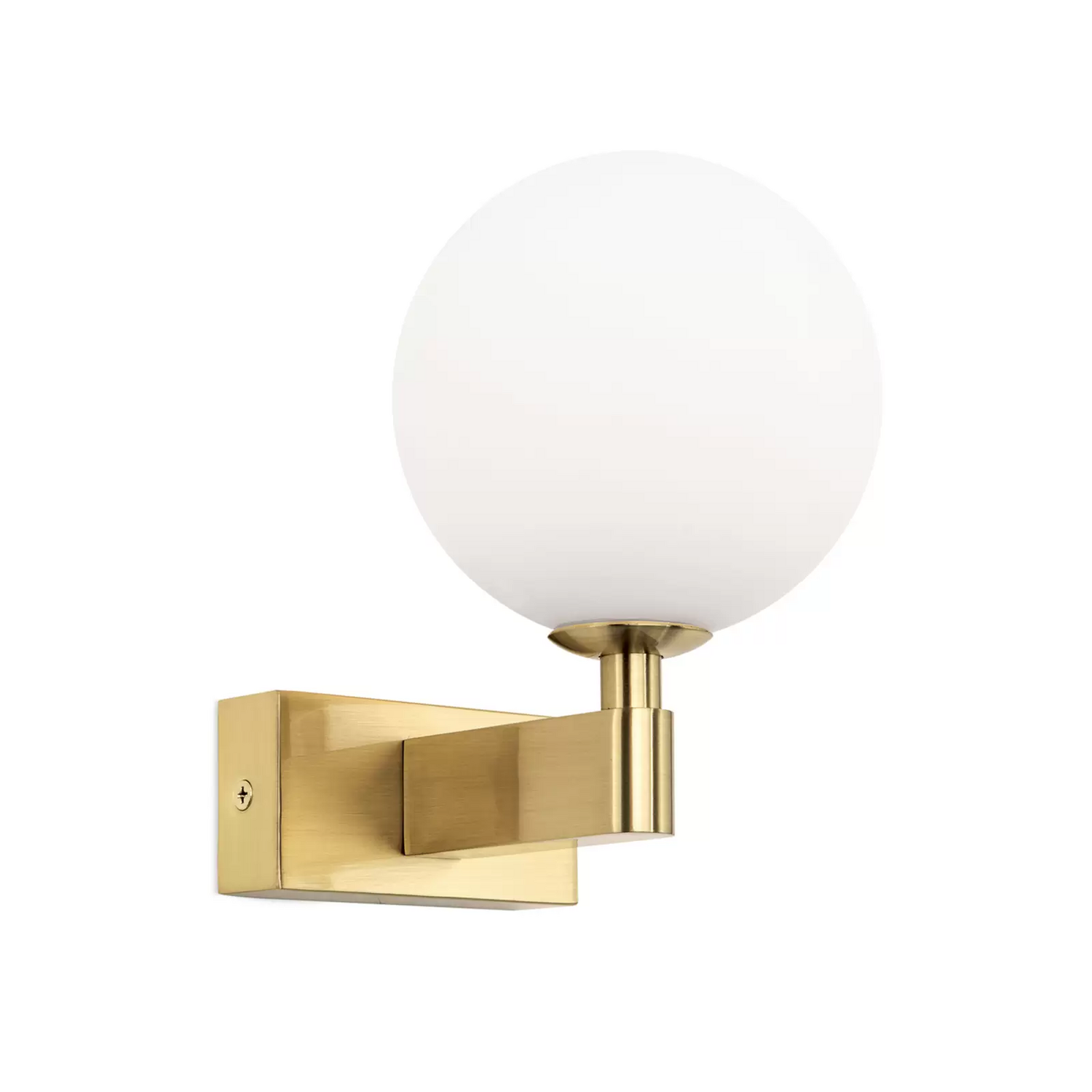 Orion Wandleuchte Mara Wandlampe Wandlicht Messingfarben Glas 17,5cm Deko Ip44   B-Ware - 9003090277209