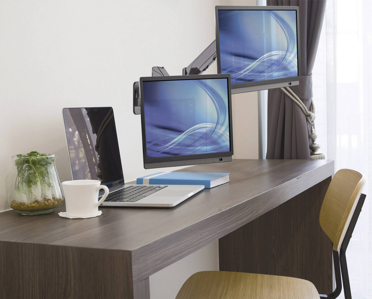 B-Ware Manhattan 461627 2fach Monitor Wandhalterung 17"   32" Wand Halterung Wandhalter