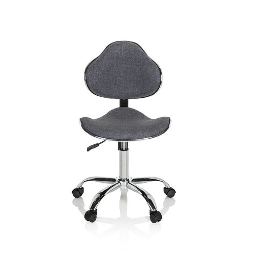 B-Ware Hjh Office Kinderschreibtischstuhl Kinderstuhl Kiddy Gti 3 Stoff Drehstuhl Grau
