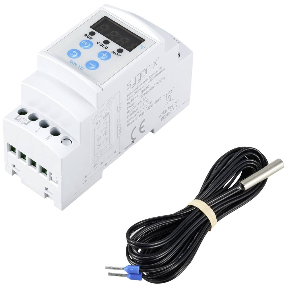 Thermostat à interrupteur de température Sygonix (grade B)