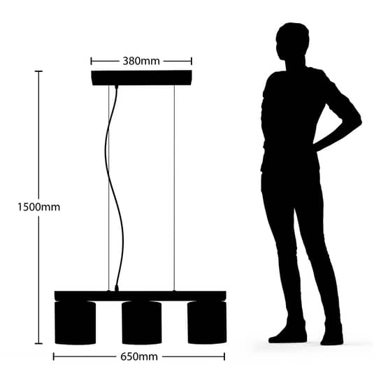 Lindby Thaline Hängeleuchte 3 Fl. Hängelampe Deckenlampe Deckenleuchte Lampe 767 B-Ware - 4251096592528