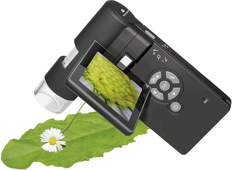 Toolcraft USB Mikroskop mit Monitor 5 Mio. Pixel Digitale Vergrößerung max. 5129