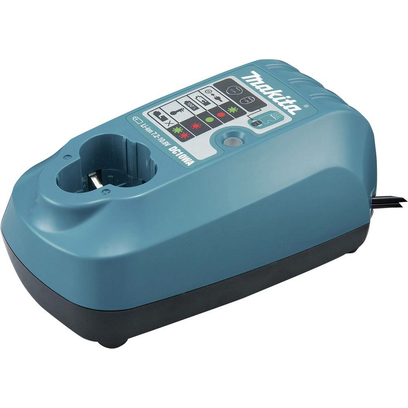 Tournevis d'angle sans fil Makita DF012DSE, batterie Li-Ion 7,2 V, étui pour deuxième batterie