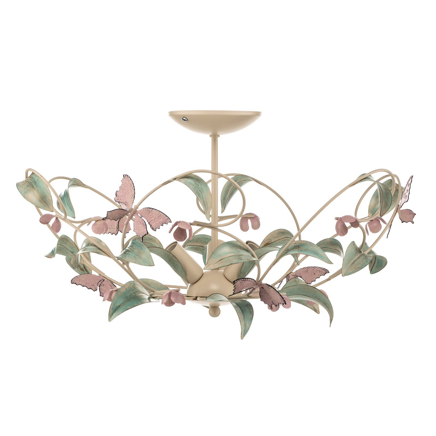 B-Ware Euluna Deckenlampe Butterfly Deckenlampe Deko Deckenlicht Weiß Grün Rosa 3 Flg