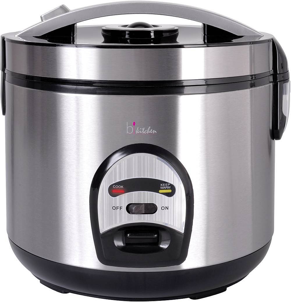 B-Ware Bi Kitchen Reiskocher Gemüsegarer Dampfgarer Edelstahl 4 L Antihaftbeschichtet