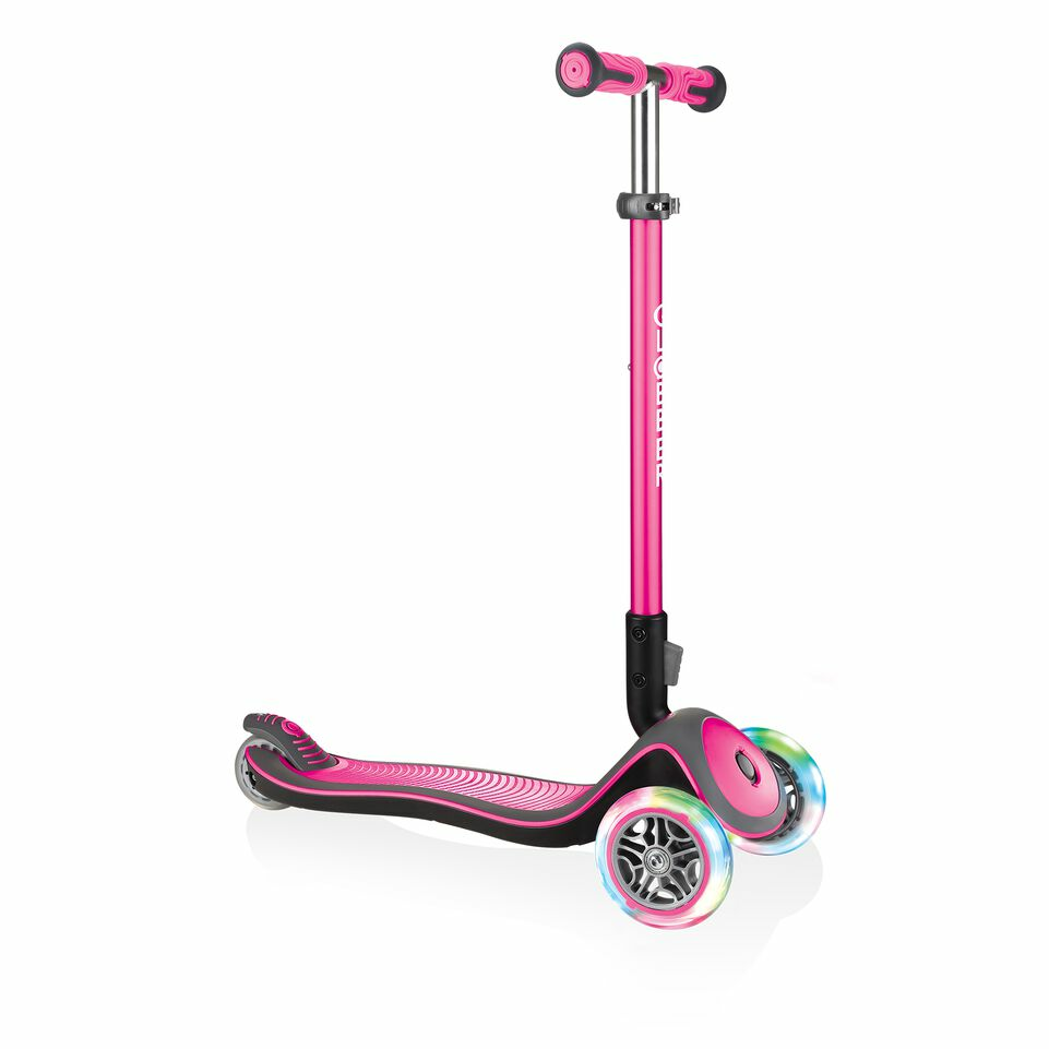 B-Ware Globber Elite Deluxe Tretroller Scooter Dreiradscooter Kickroller Roller Pink