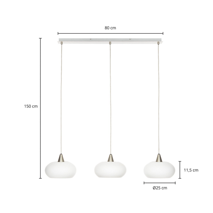 Lucande Sharvil Hängeleuchte Deckenlampe Pendelleuchte Lampe Leuchte nickel w176