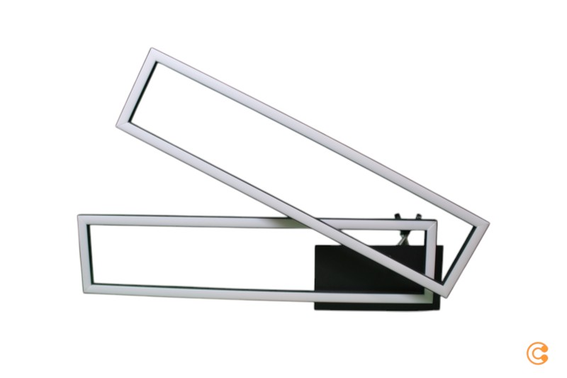 Just Light. Led Deckenleuchte Iven Dim Schwarz 101,6 X 19,8 Cm Deckenlampe La668 B-Ware - 4043689981976