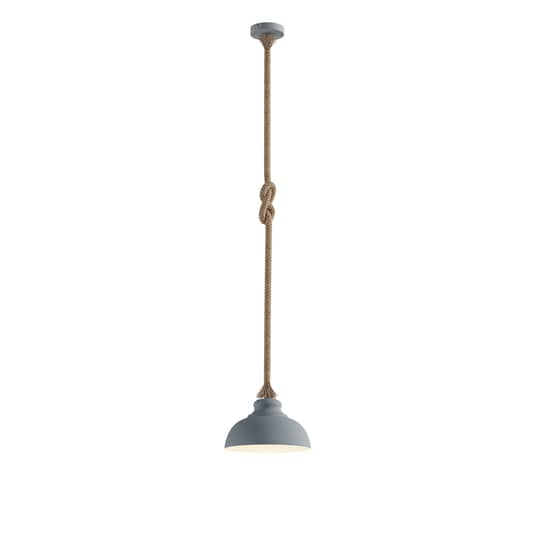 Suspension Lindby Chaby aspect béton, plafonnier, ampoule simple E27